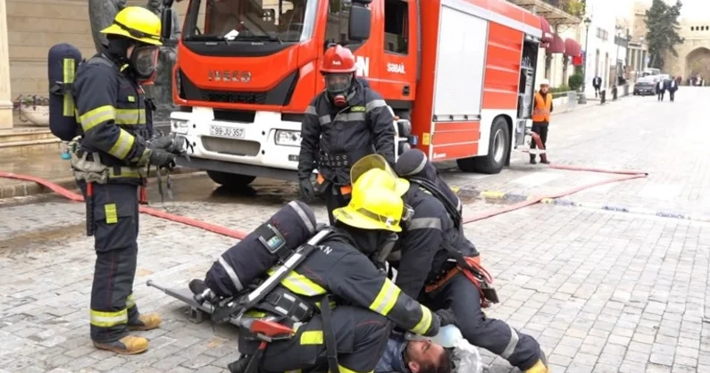İçərişəhər Dövlət Tarix Memarlıq Qoruğunun ərazisində taktiki xüsusi təlim keçirilib