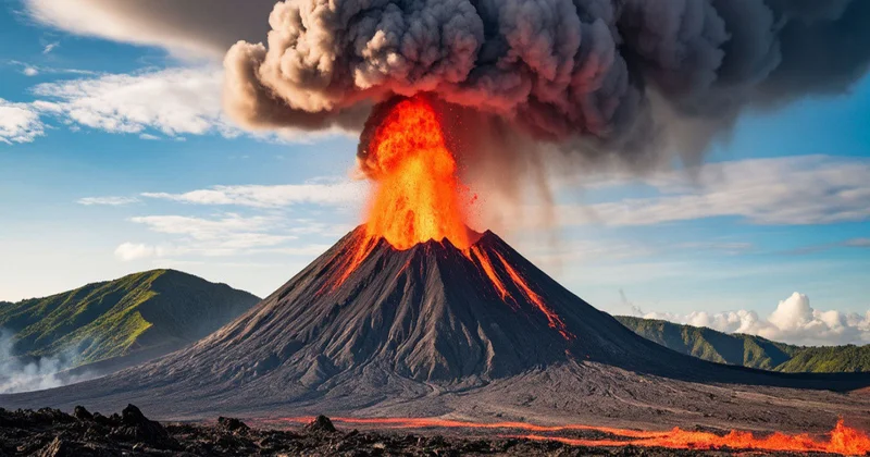 Kilauea vulkanında eyni anda 370 metrlik 3 lava fontanı müşahidə edilib VİDEO