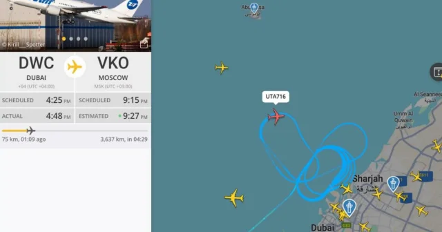 Moskvaya uçan təyyarə eniş edə bilmir Həyəcan siqnalı verilib (VİDEO)