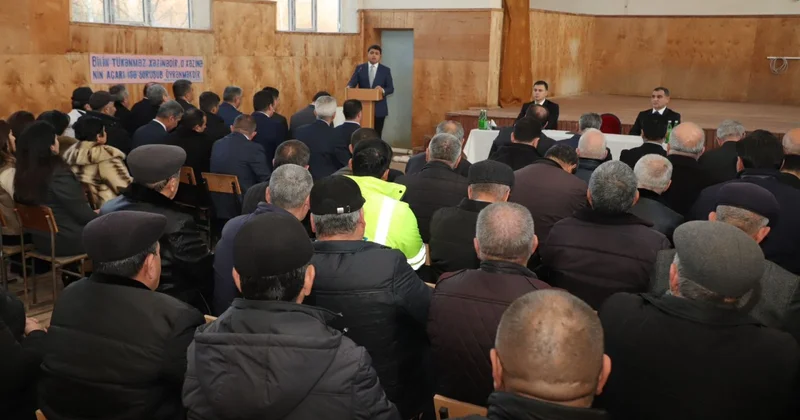 Neftçalanın icra başçısı ilin ilk səyyar görüşünü keçirib FOTOLAR