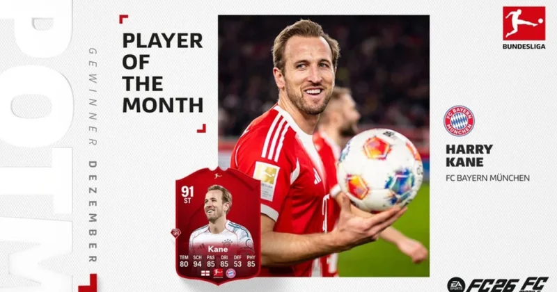 Harri Keyn Bundesliqada ayın futbolçusu seçildi