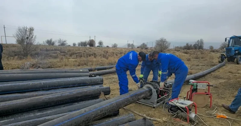 Sirab kəndində 5,5 km lik yeni içməli su xətti çəkilir