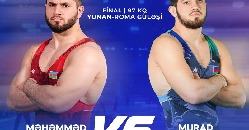 Güləşçi qardaşlar finalda üz üzə... FOTO