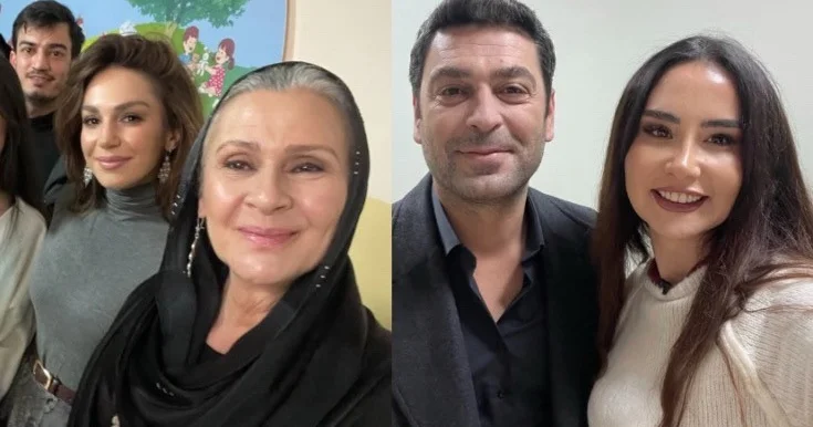 Leyla “Uzak şehir”in çəkiliş meydançasında Fotolar