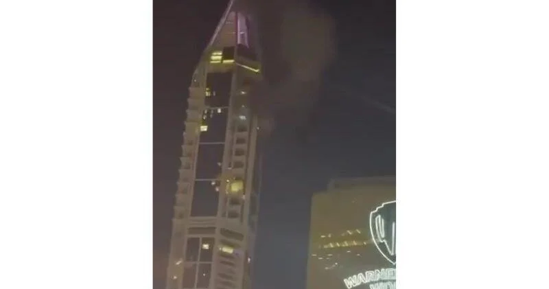 Иранский БПЛА атаковал жилой небоскреб в Дубае ВИДЕО