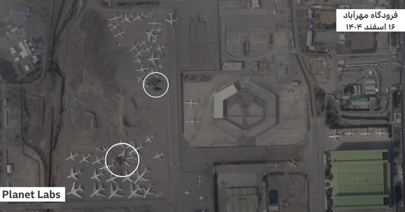 Tehran aeroportunda İranın neçə təyyarəsi MƏHV EDİLİB? FOTO/VİDEO