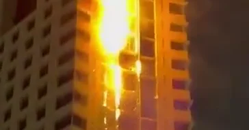 Иранская ракета попала по зданию в Кувейте ВИДЕО