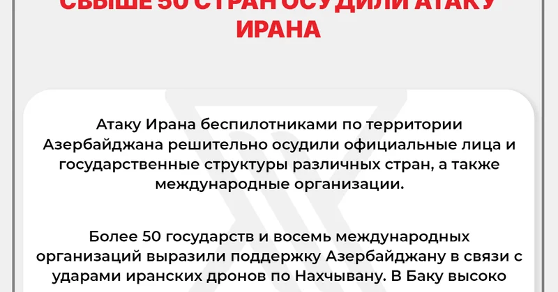 Мир поддержал Азербайджан: свыше 50 стран осудили атаку Ирана Minval Politika