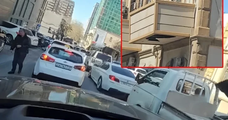 Опасная ситуация в центре Баку: жители бьют тревогу из за накренившегося балкона