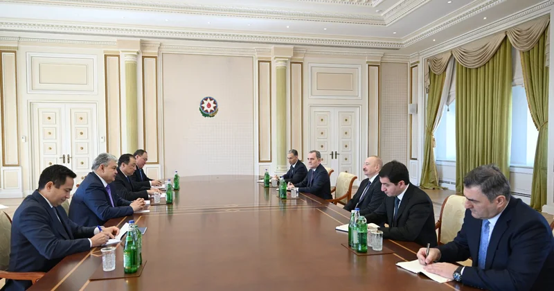 Президент Ильхам Алиев принял министров иностранных дел и транспорта Казахстана (ФОТО)