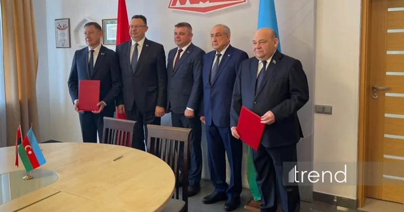 Minskdə Gəncə Avtomobil Zavodu ilə MAZ arasında saziş imzalandı Fotolar