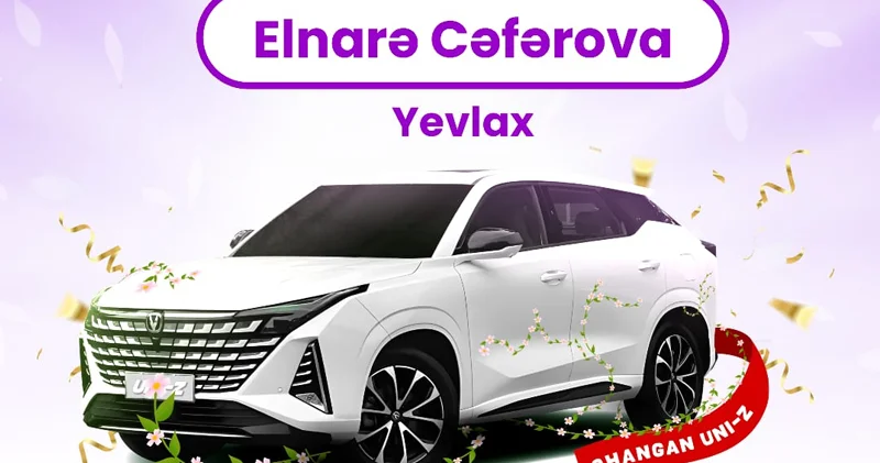Yevlaxlı müştəri Changan UNI Z qazandı (FOTO/VİDEO)