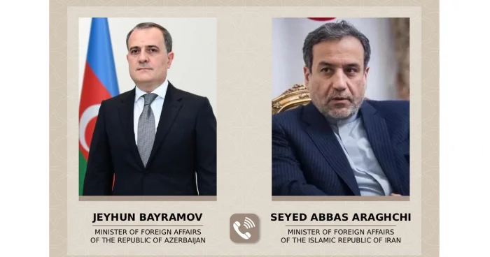 Ceyhun Bayramov və Abbas Əraqçi ilə danışıb