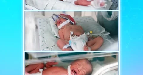 12 ildən sonra vaxtından əvvəl doğulan üçəmlər...