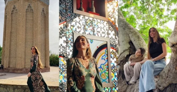 Arzu Əliyeva Möminə Xatun türbəsində Video