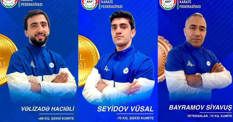Karateçilər dünya çempionatında 3 medal qazandılar