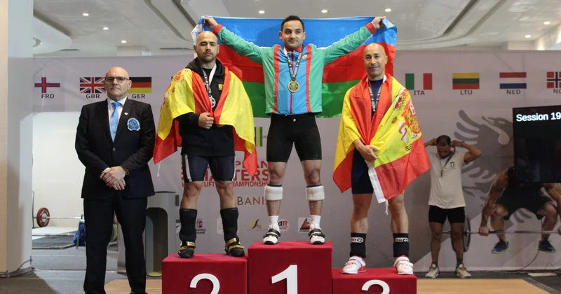 Avropa çempionatında 2 qızıl, 2 gümüş medal və yeni rekord FOTO VİDEO