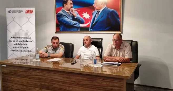 Həbsdə olan məhkumlar üçün ödənişsiz hüquqi təlimlər keçiriləcək