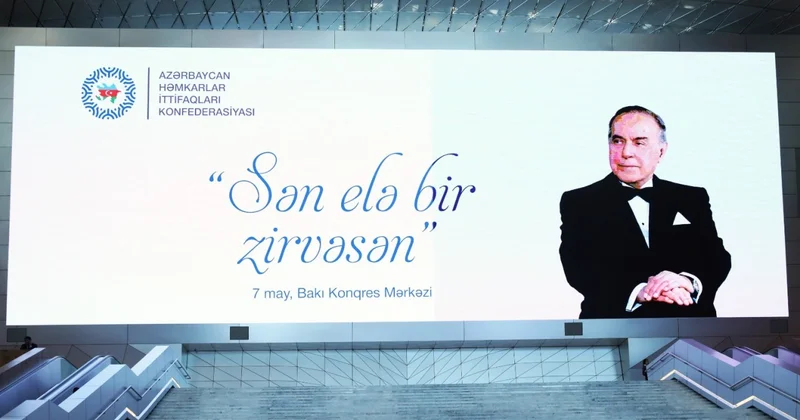 Həmkarlar İttifaqları Konfederasiyası Sən elə bir zirvəsən tədbiri təşkil edib FOTOLAR