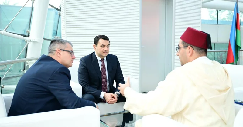 Adil Kərimli mərakeşli həmkarı ilə müzakirələr apardı FOTOLAR