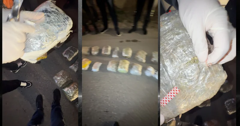 Abşeronda avtomobildə 19 kq narkotik aşkarlanıb VİDEO