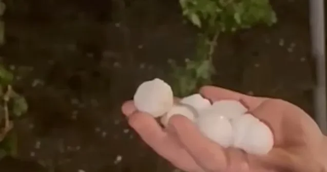 Bu əraziyə dolu düşüb FAKTİKİ HAVA