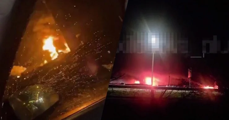 ​Rusiyanın daha bir neft zavodu vuruldu VİDEO