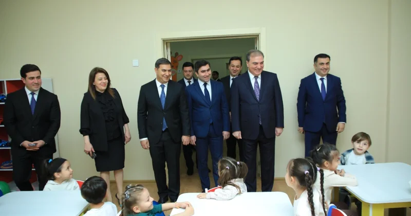Niyazi Bayramov körpələr evinin açılış mərasimində FOTOLAR