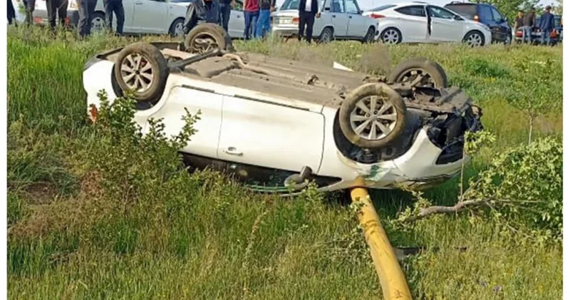 В Нахчыване автомобиль повредил газовую линию
