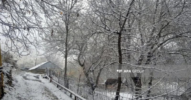 Şahdağ, Qrız və Xınalıqda qar yağır FAKTİKİ HAVA