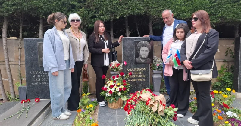 Milli Qəhrəman Albert Aqarunovun xatirəsi anılıb