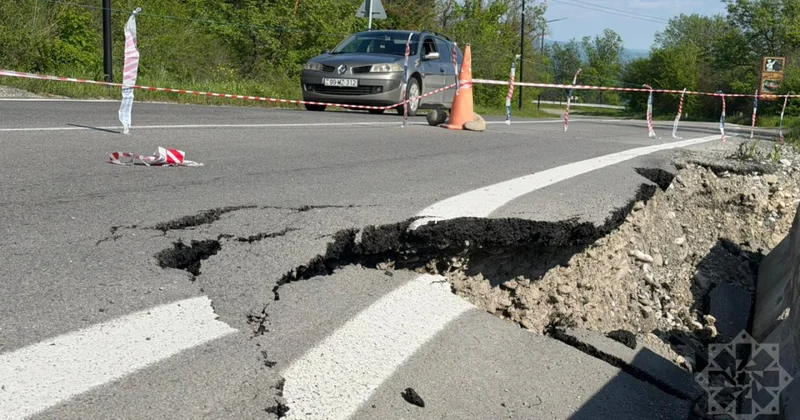 На Агсуинском перевале произошел оползень
