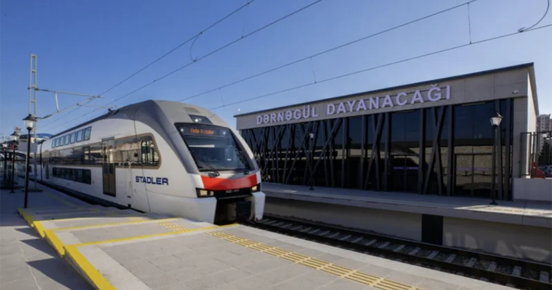 Qatarla Dərnəgüldən Xırdalana 60 qəpiyə, Sumqayıta isə 1 manata gedə bilərsiniz Fotolar