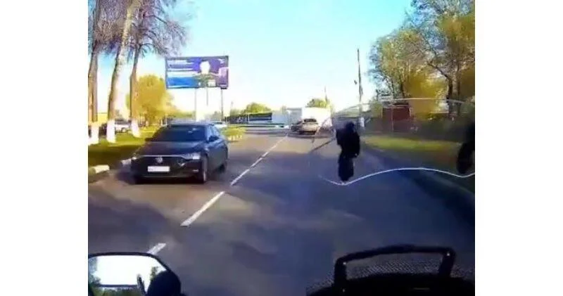 Мотоциклист снял последние секунды своей жизни ВИДЕО