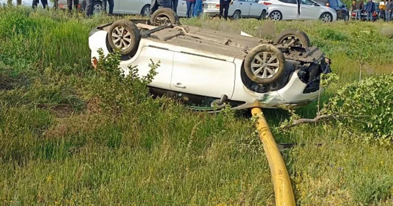 Babək rayonun Sirab kəndində minik avtomobili qaz xəttini sıradan çıxarıb