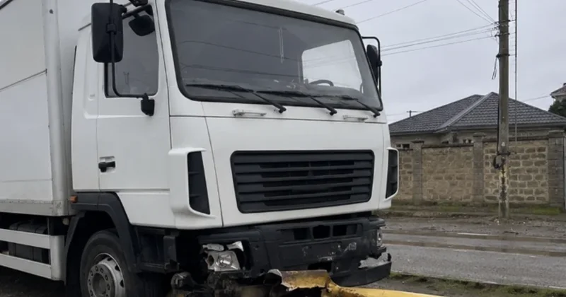 Zaqatalada yük maşını qaz xəttinə çırpıldı, bəzi ərazilər qazsız qaldı