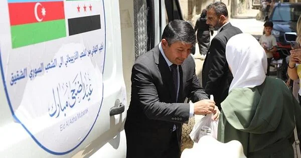 Azərbaycan Suriyada xeyriyyə aksiyası keçirdi