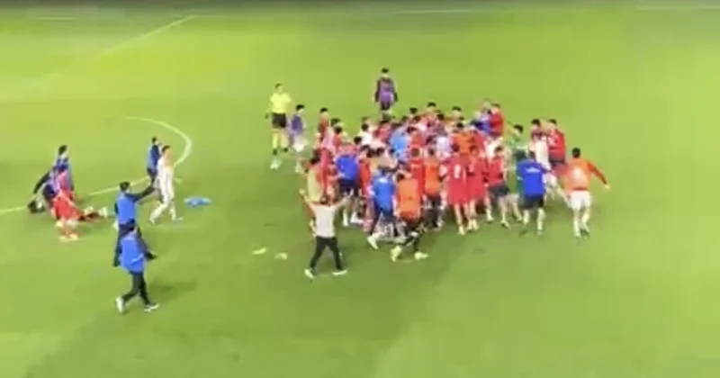 Azərbaycan Monteneqro oyunundan sonra kütləvi dava