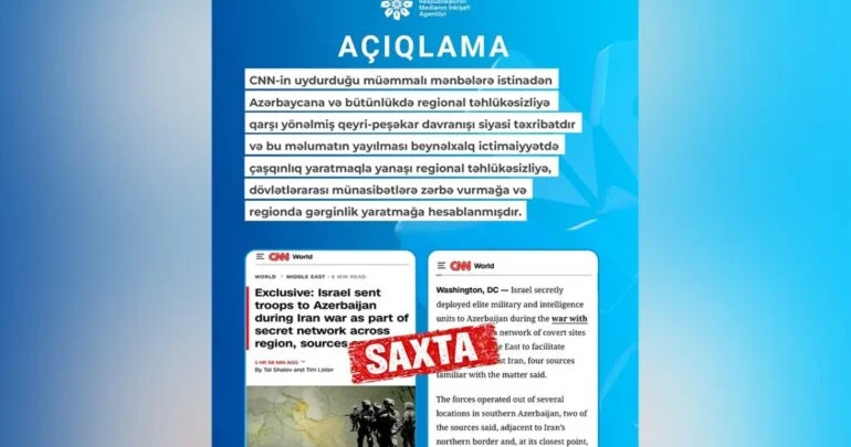 CNN in saxta xəbəri: Təkzib verməli və üzr istəməlidir