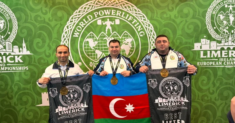 Azərbaycan pauerliftinqçiləri Avropa çempionatında iki rekordu yeniləyiblər