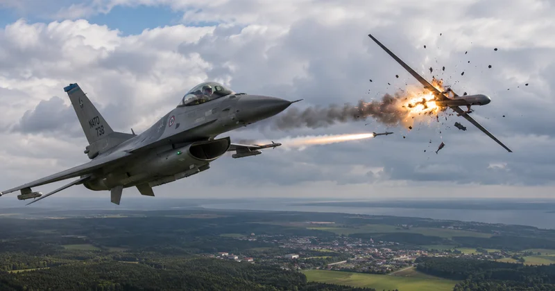 NATO qırıcısı Latviyanın hava məkanında dronu məhv edib