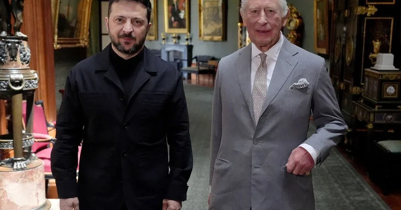 Böyük Britaniya Kralı Zelenski ilə görüşdü