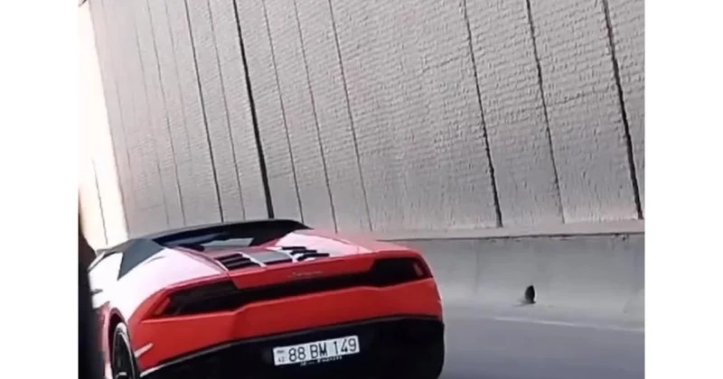 Balaəli yeni aldığı Ferrari si ilə GÖRÜNTÜLƏNDİ VİDEO