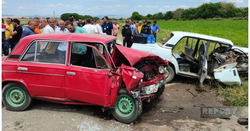 İki nəfər ölüb, yaralılar var Goranboyda dəhşətli qəza FOTOLAR