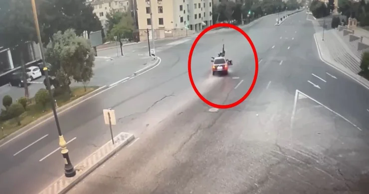 Bakıda motokuryerlərin törətdikləri qəzaların ŞOK GÖRÜNTÜLƏRİ