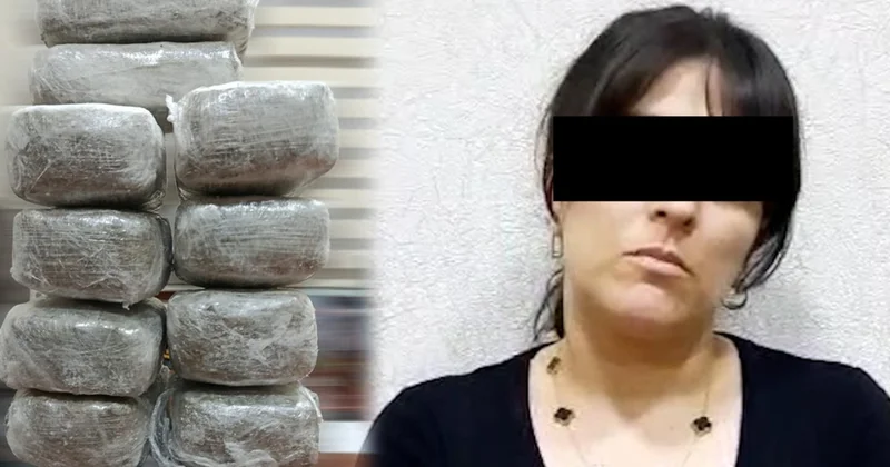 Bakıda qadının evindən 10 kq narkotik aşkarlandı VİDEO