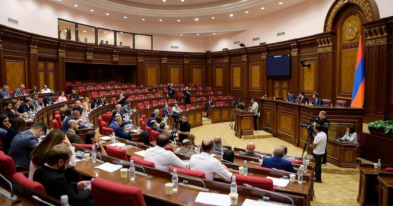 Naməlum şəxslər Ermənistan parlamentində deputatlara hücum etdilər
