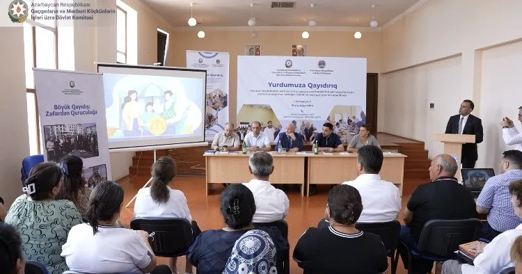 Mingəçevirdə keçmiş məcburi köçkünlər üçün hüquqi maarifləndirmə tədbiri keçirilib