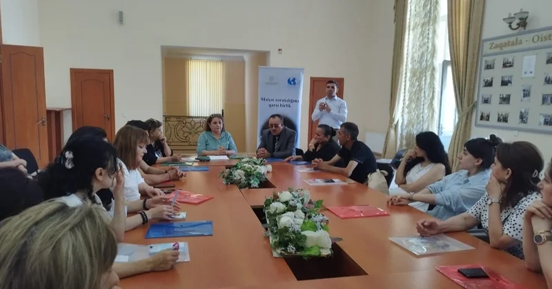 Zaqatalada “Məişət zorakılığına qarşı birlik” adlı layihə icra edilib