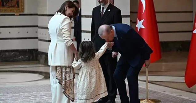 Ərdoğan Nəriman Cəlal və ailəsi ilə görüşdü Fotolar